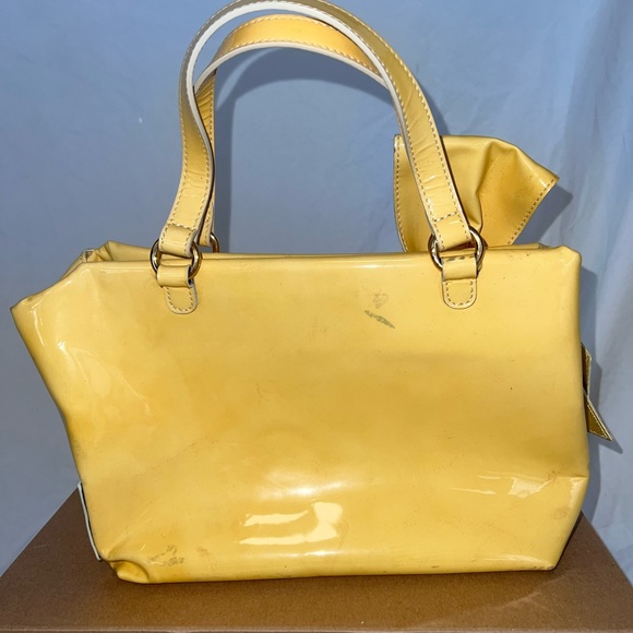 Valentino Yellow Patent Leather
Bow Tote - Picture 3 of 11